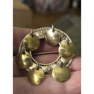 Vintage Solje Brooch 830 Silver Norway Norwegian Wedding Bride Signed